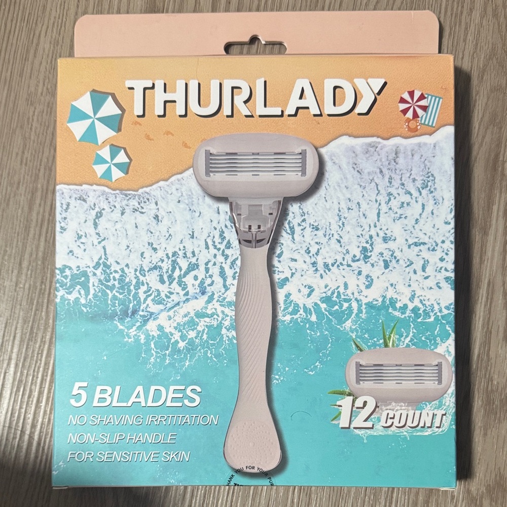 Nude Pink 5-Blade Disposable Razor - 12 Count